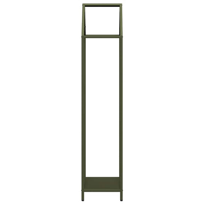 Rastrelliera per Legna da Ardere Verde Oliva 40x25x120 cm - homemem39