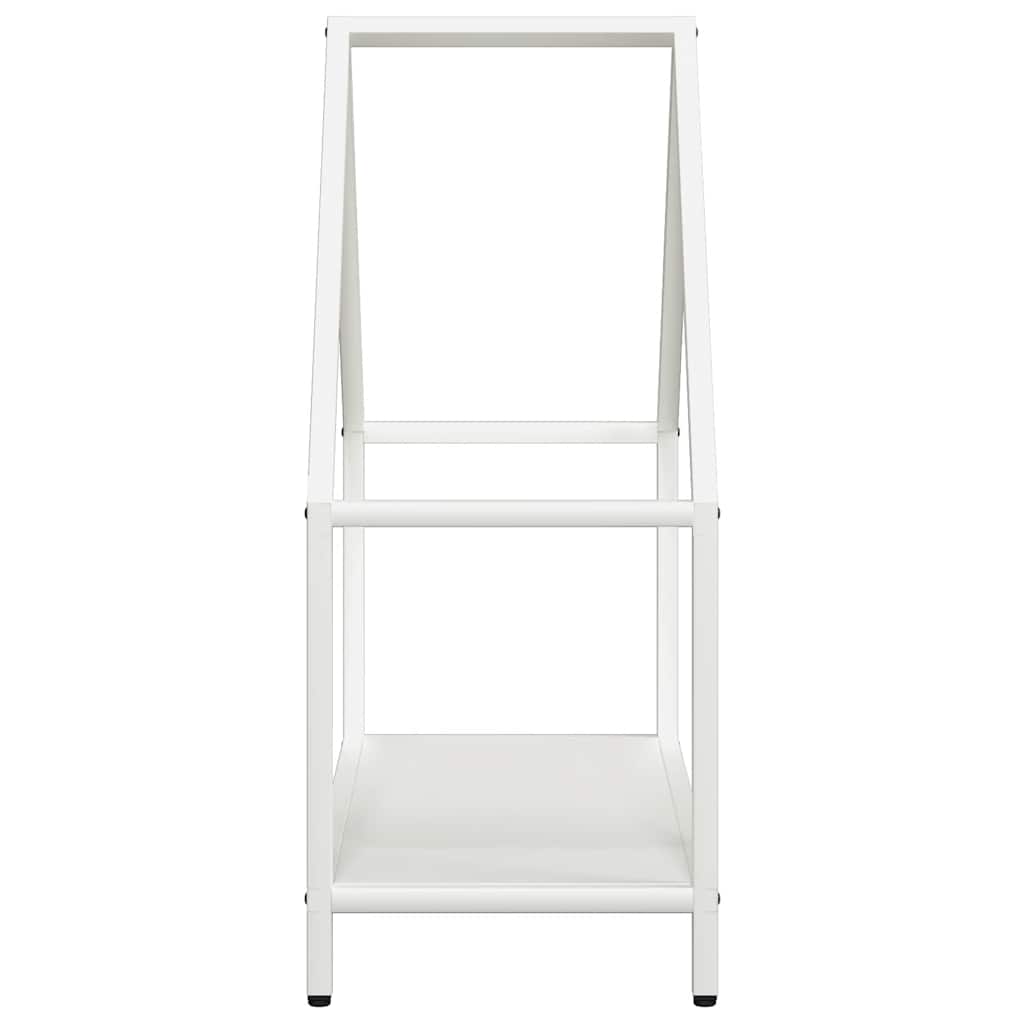 Rastrelliera per Legna da Ardere Bianca 60x25x60 cm - homemem39