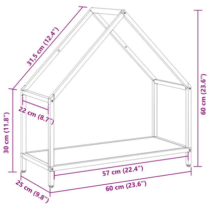 Rastrelliera per Legna da Ardere Verde Oliva 60x25x60 cm - homemem39