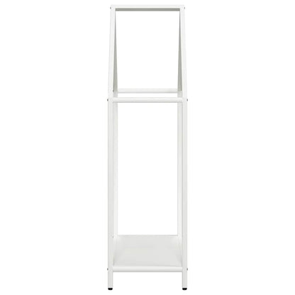 Rastrelliera per Legna da Ardere Bianca 60x25x90 cm - homemem39