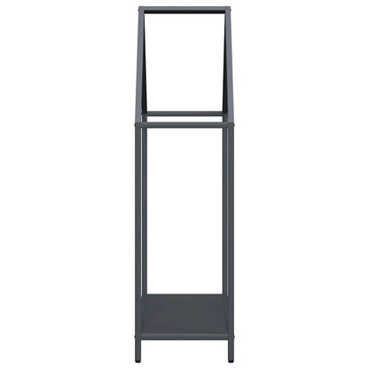 Rastrelliera per Legna da Ardere Antracite 60x25x90 cm - homemem39