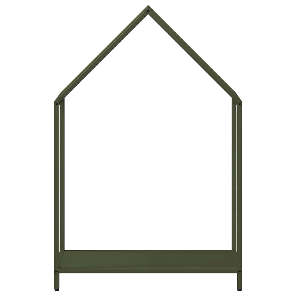 Rastrelliera per Legna da Ardere Verde Oliva 60x25x90 cm - homemem39