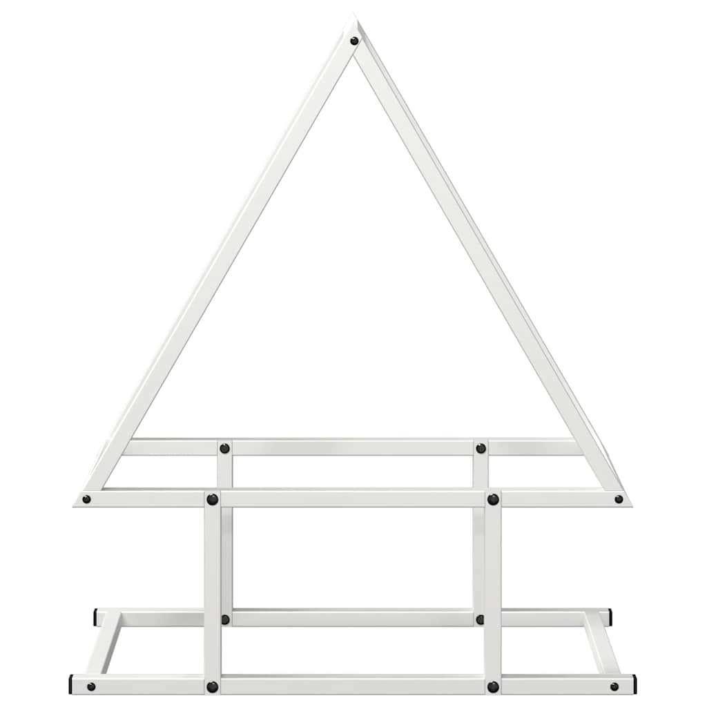 Rastrelliera per Legna da Ardere Bianca 50x25x60 cm - homemem39