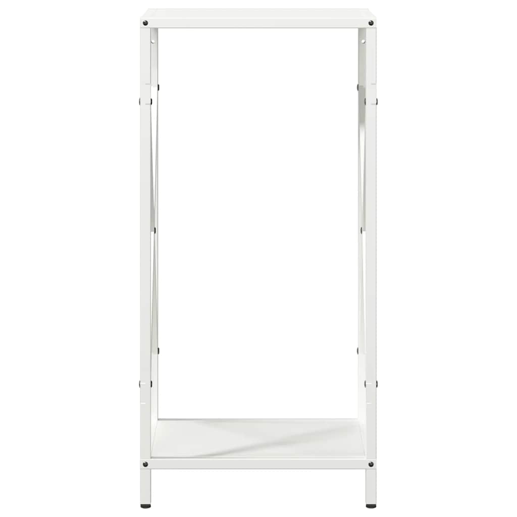Rastrelliera per Legna da Ardere Bianca 34x25x70 cm - homemem39