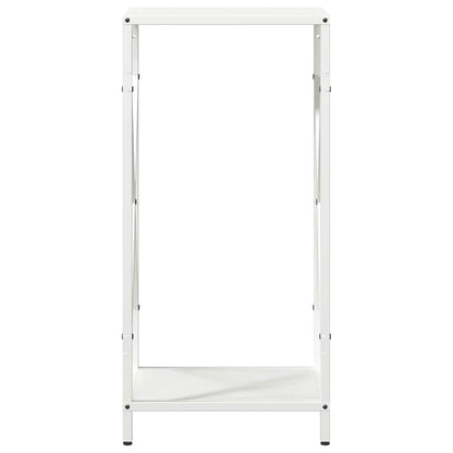 Rastrelliera per Legna da Ardere Bianca 34x25x70 cm - homemem39