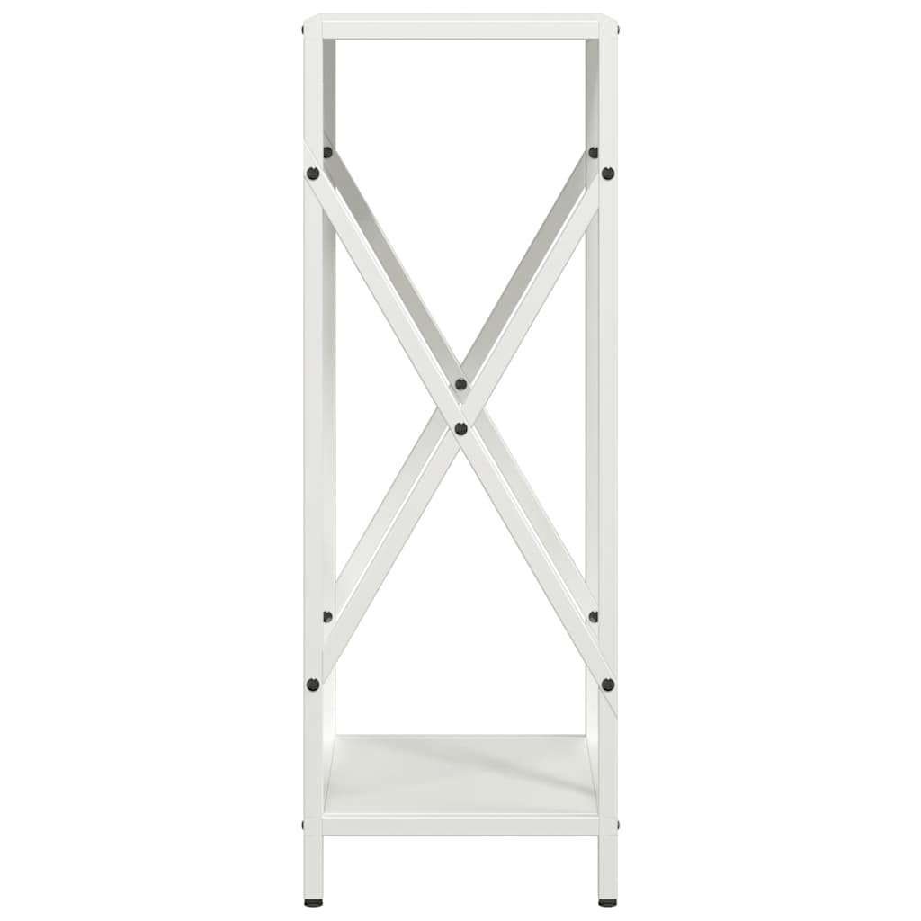 Rastrelliera per Legna da Ardere Bianca 34x25x70 cm - homemem39