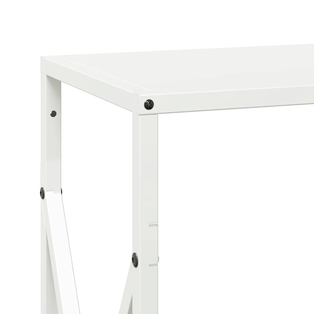 Rastrelliera per Legna da Ardere Bianca 34x25x70 cm - homemem39