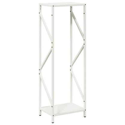 Rastrelliera per Legna da Ardere Bianca 34x25x100 cm - homemem39