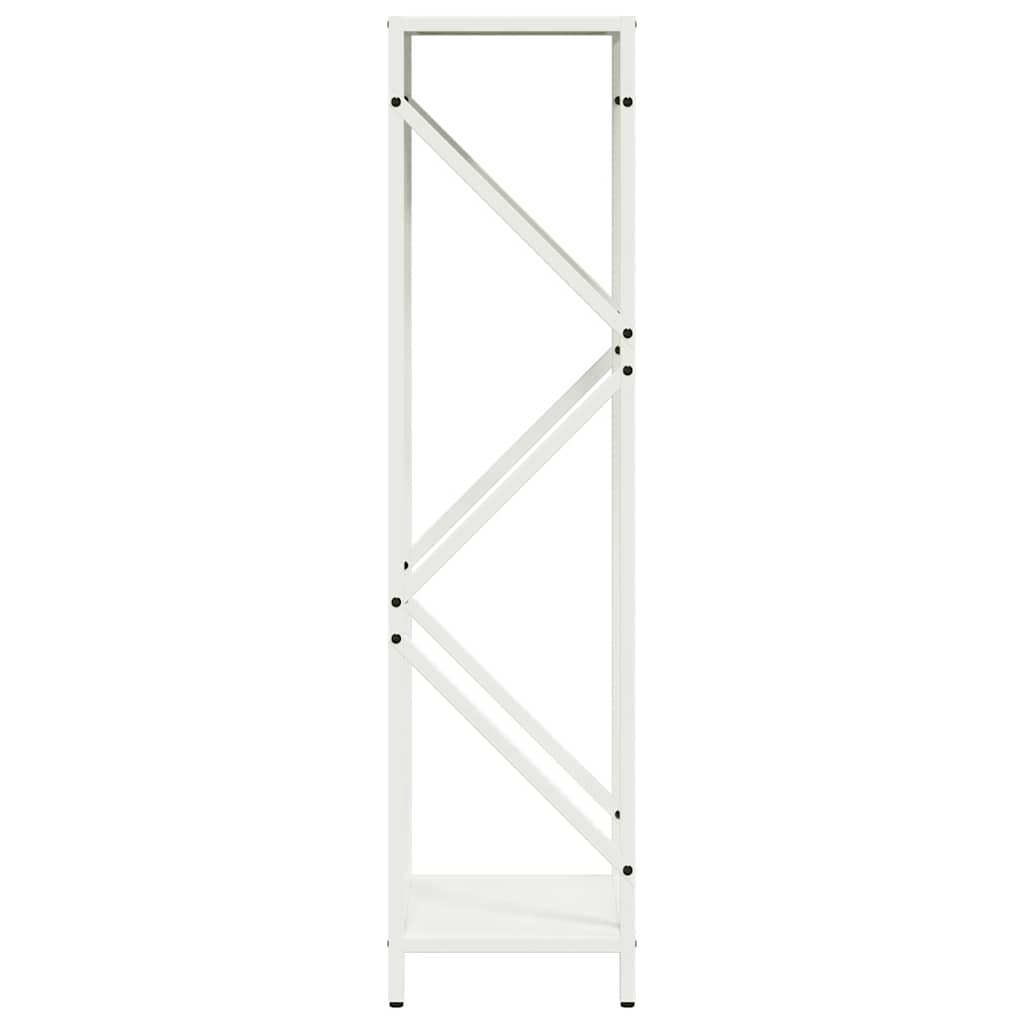 Rastrelliera per Legna da Ardere Bianca 34x25x100 cm - homemem39