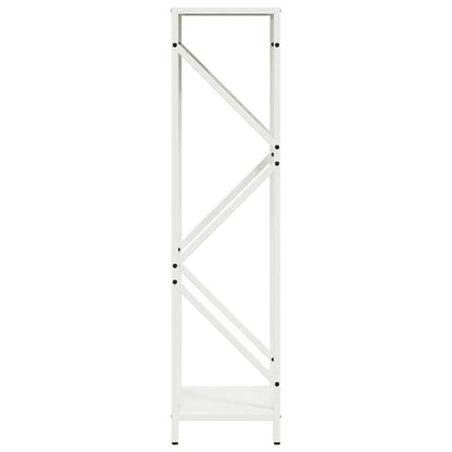Rastrelliera per Legna da Ardere Bianca 34x25x100 cm - homemem39