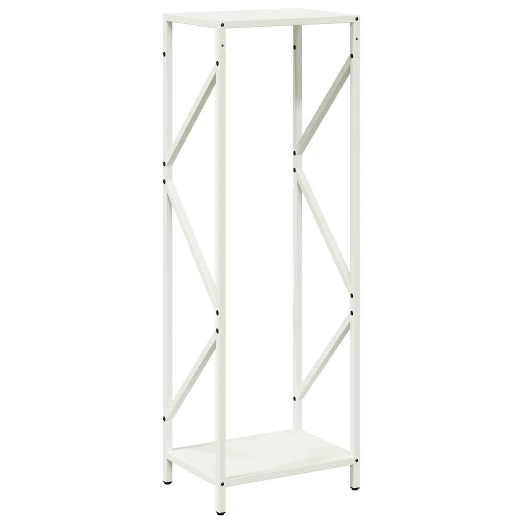 Rastrelliera per Legna da Ardere Bianca 34x25x100 cm - homemem39