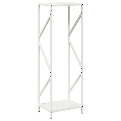 Rastrelliera per Legna da Ardere Bianca 34x25x100 cm - homemem39