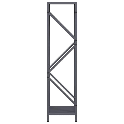Rastrelliera per Legna da Ardere Antracite 34x25x100 cm - homemem39