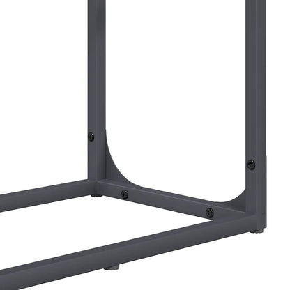 Rastrelliera per Legna da Ardere Antracite 60x25x100 cm - homemem39