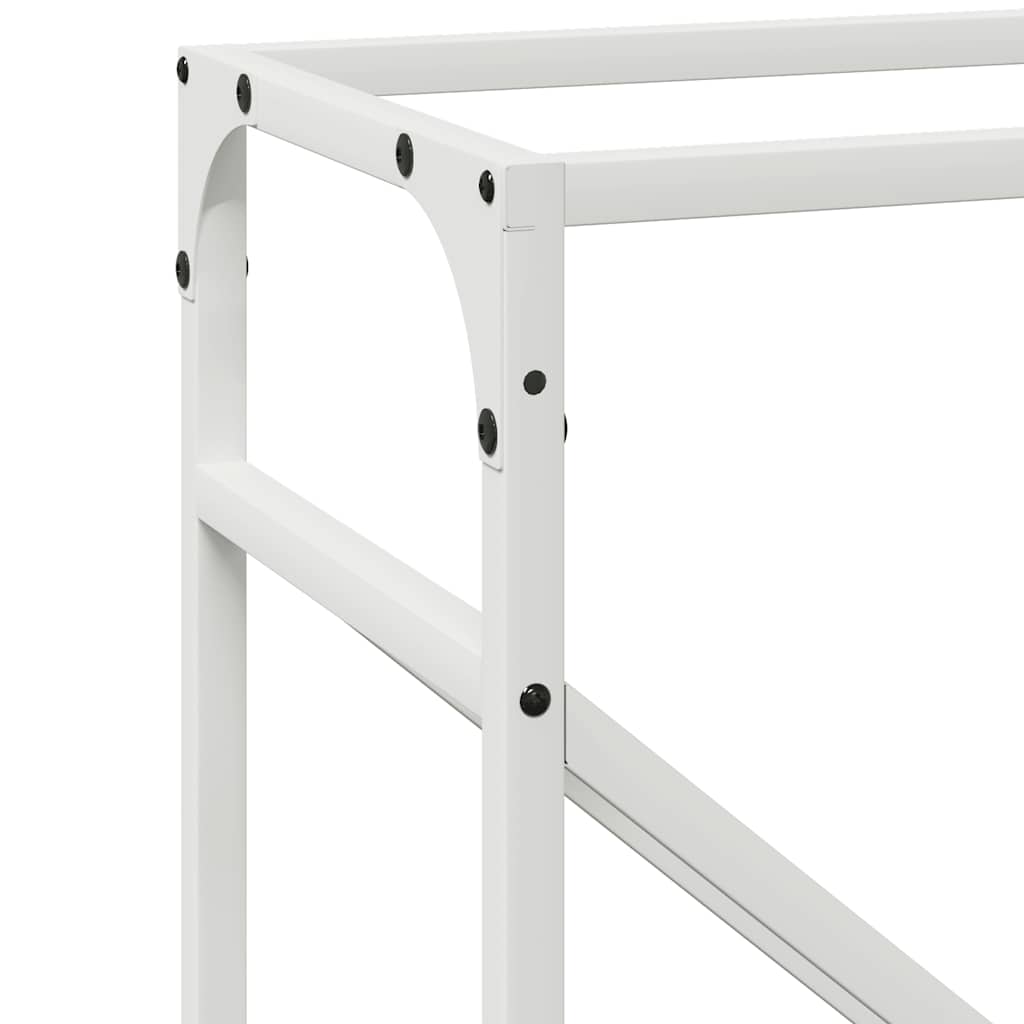 Rastrelliera per Legna da Ardere Bianca 40x25x100 cm - homemem39