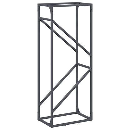 Rastrelliera per Legna da Ardere Antracite 40x25x100 cm - homemem39
