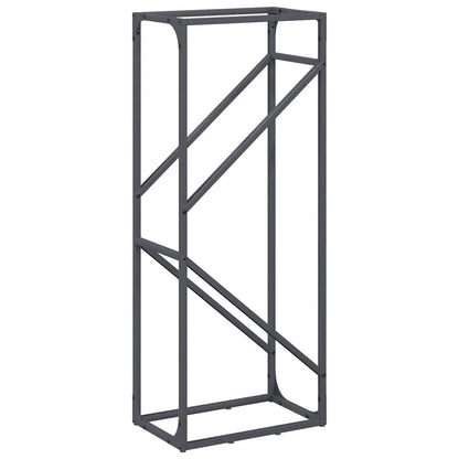 Rastrelliera per Legna da Ardere Antracite 40x25x100 cm - homemem39