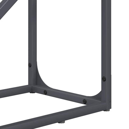 Rastrelliera per Legna da Ardere Antracite 40x25x100 cm - homemem39
