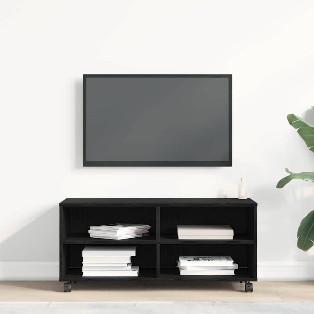 Mobile TV Nero 90 x 35 x 40.5 cm Legno multistrato | homemem39