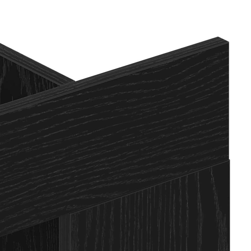 Mobile TV Rovere nero 152 x 22 x 113 cm Legno multistrato