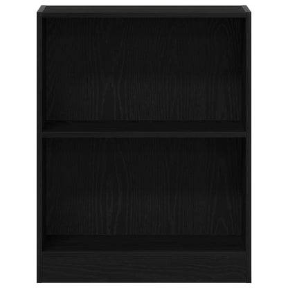 Armadio per Libri Nero 60 x 24 x 76 cm Legno multistrato