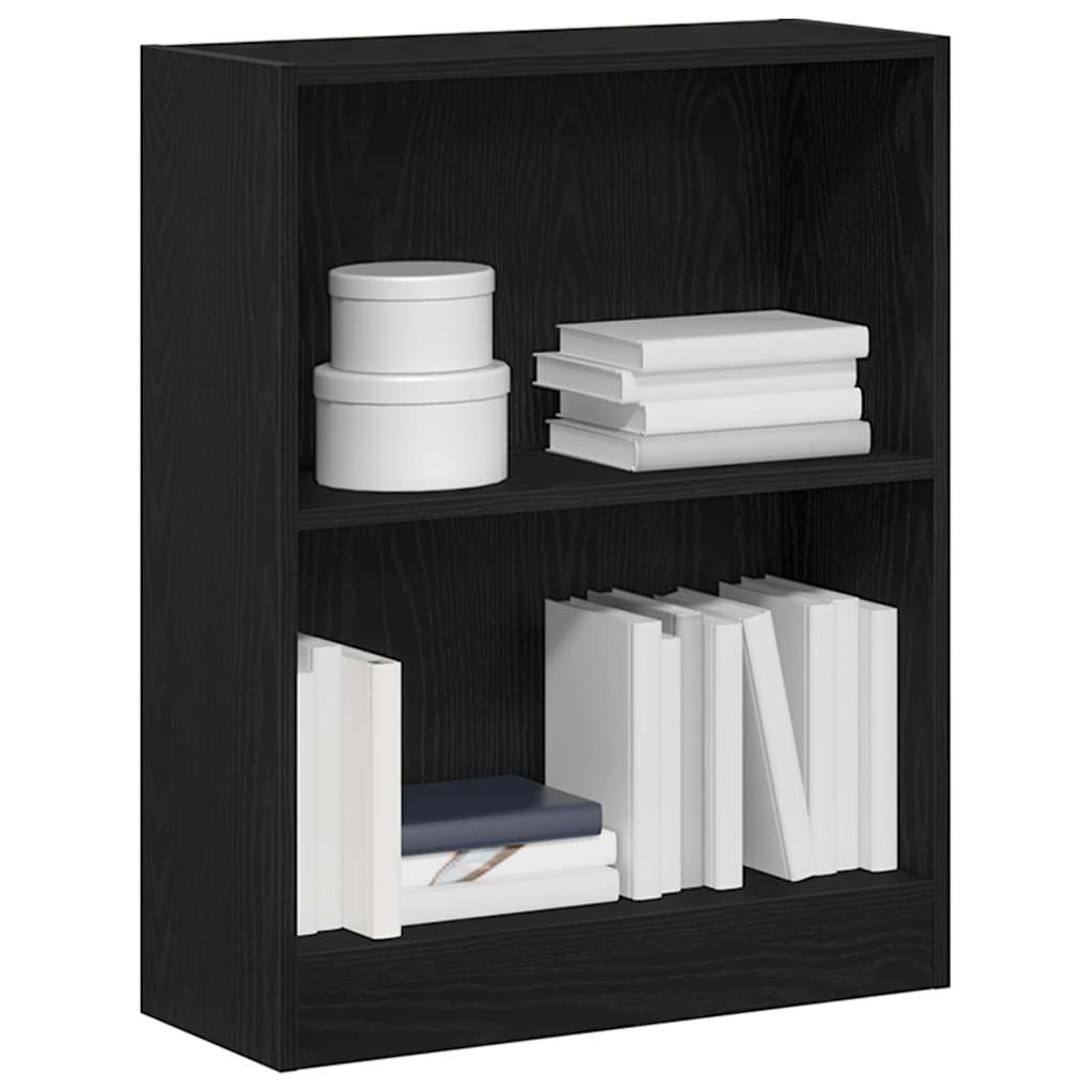 Armadio per Libri Nero 60 x 24 x 76 cm Legno multistrato