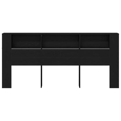 Testata del letto Rovere Nero 220 x 18,5 x 102,5 cm