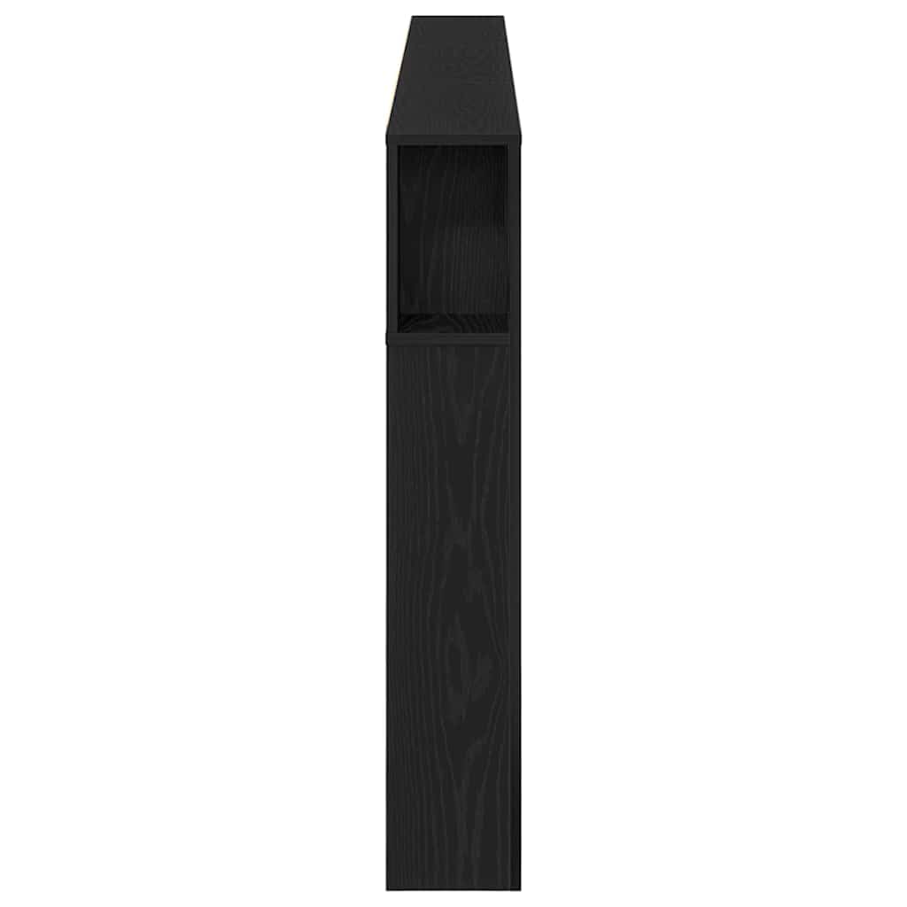 Testata del letto Rovere Nero 220 x 18,5 x 102,5 cm