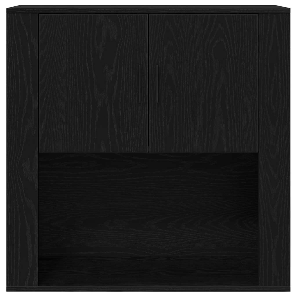 Armadietto a muro Rovere nero 80 x 33 x 80 cm Legno multistrato