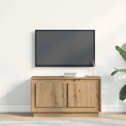Mobile TV rovere artigianale 80 x 35 x 45 cm Legno multistrato