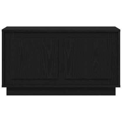 Mobile TV Rovere nero 80 x 35 x 45 cm Legno multistrato