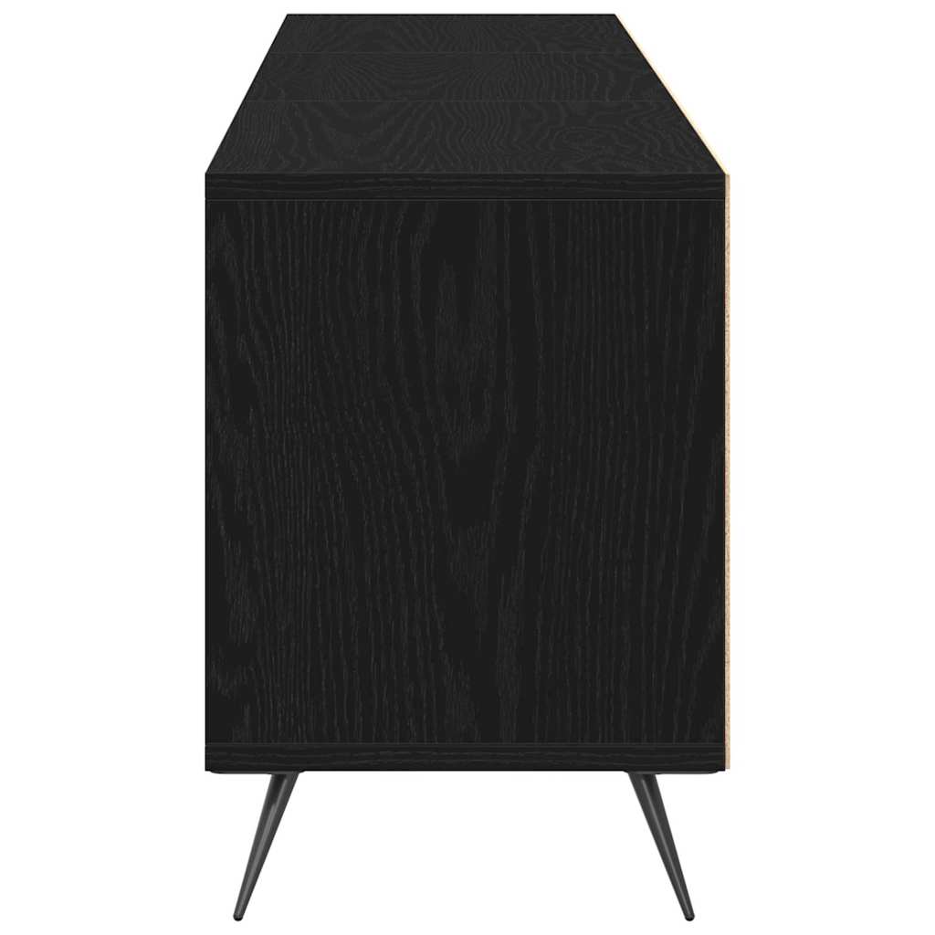 Mobile TV Rovere nero 150 x 30 x 44.5 cm Legno multistrato