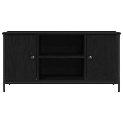 Mobile TV Rovere nero 100 x 40 x 50 cm Legno multistrato