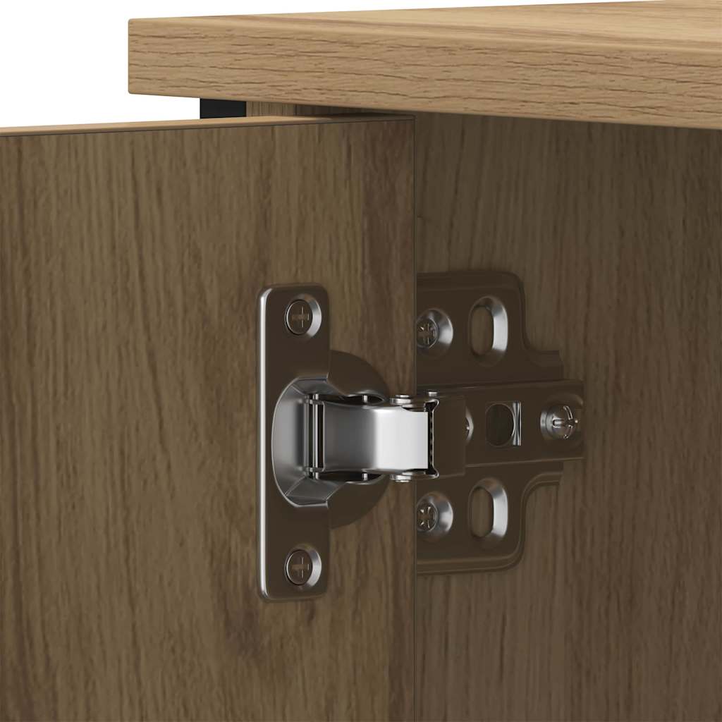 Mobile TV rovere artigianale 80 x 40 x 50 cm Legno multistrato