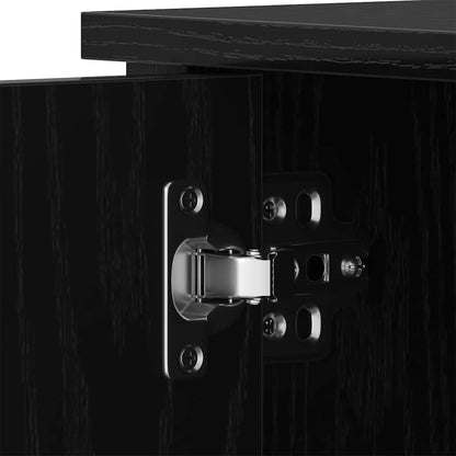 Mobile TV Rovere nero 80 x 40 x 50 cm Legno multistrato