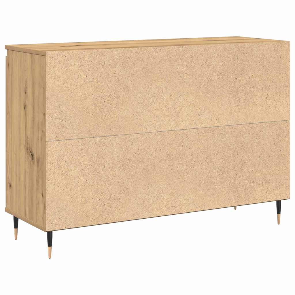Credenza con cassetto rovere artigianale 101.5 x 35 x 70 cm