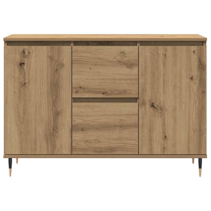 Credenza con cassetto rovere artigianale 101.5 x 35 x 70 cm