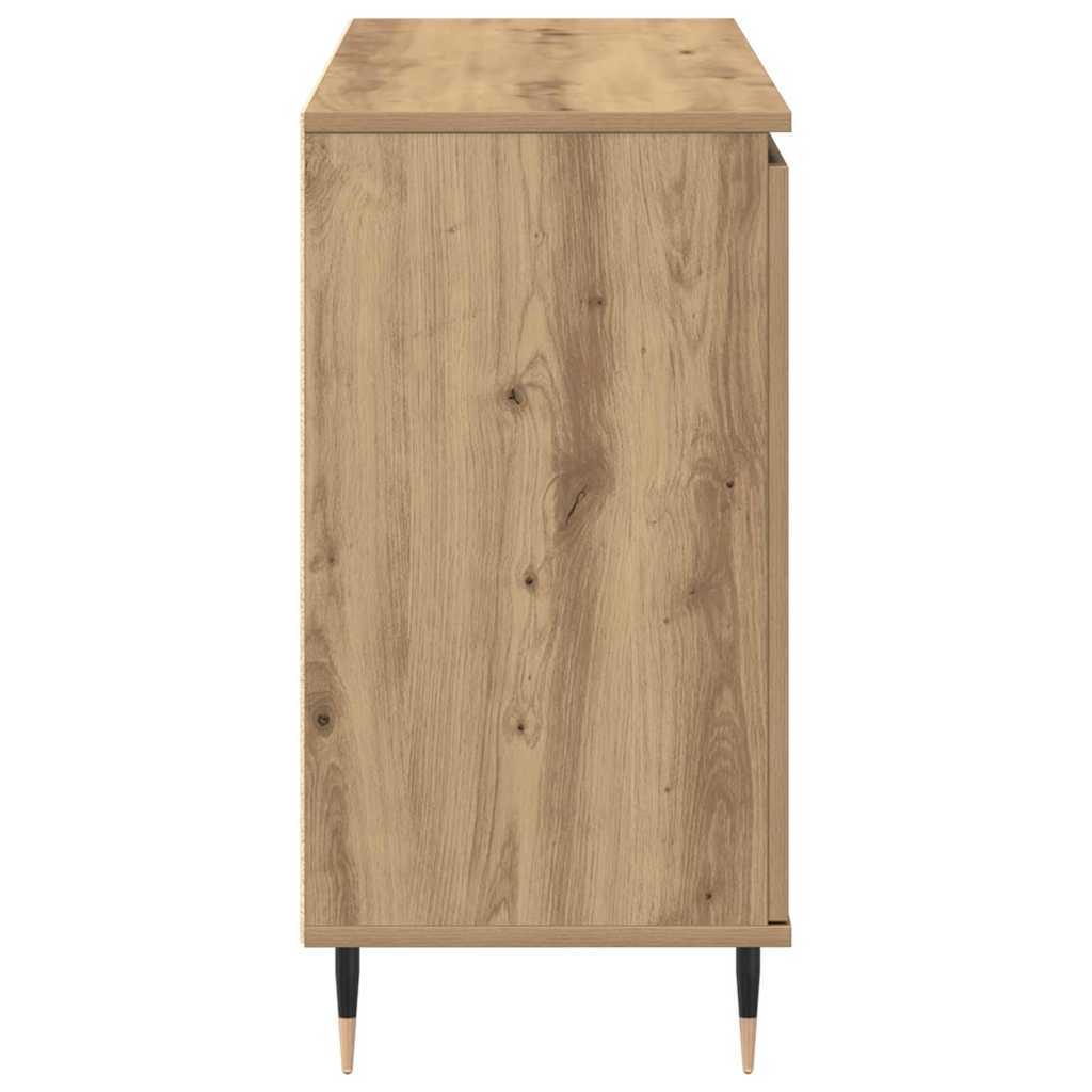 Credenza con cassetto rovere artigianale 101.5 x 35 x 70 cm