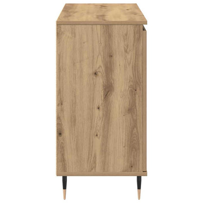 Credenza con cassetto rovere artigianale 101.5 x 35 x 70 cm