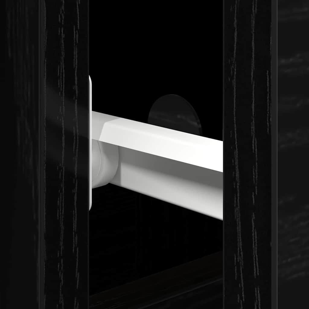 Credenza Rovere nero 101.5 x 35 x 70 cm Legno multistrato