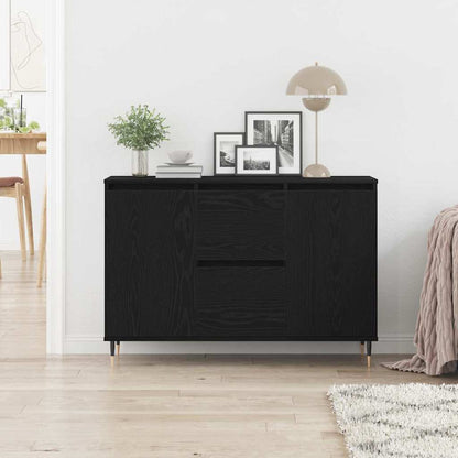 Credenza Rovere nero 101.5 x 35 x 70 cm Legno multistrato