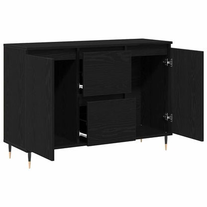 Credenza Rovere nero 101.5 x 35 x 70 cm Legno multistrato