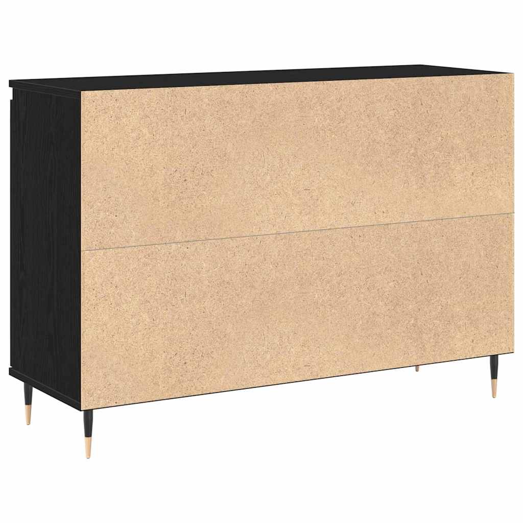 Credenza Rovere nero 101.5 x 35 x 70 cm Legno multistrato