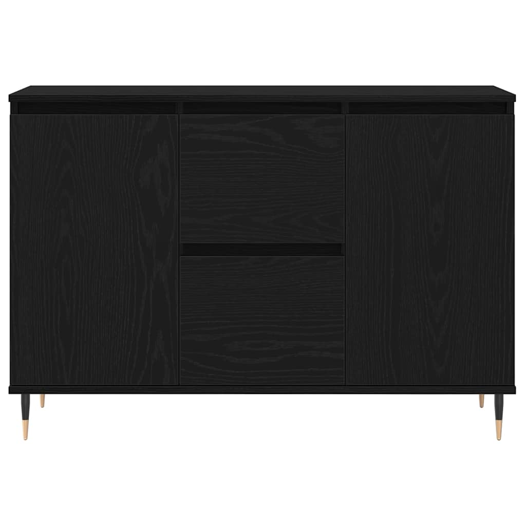 Credenza Rovere nero 101.5 x 35 x 70 cm Legno multistrato