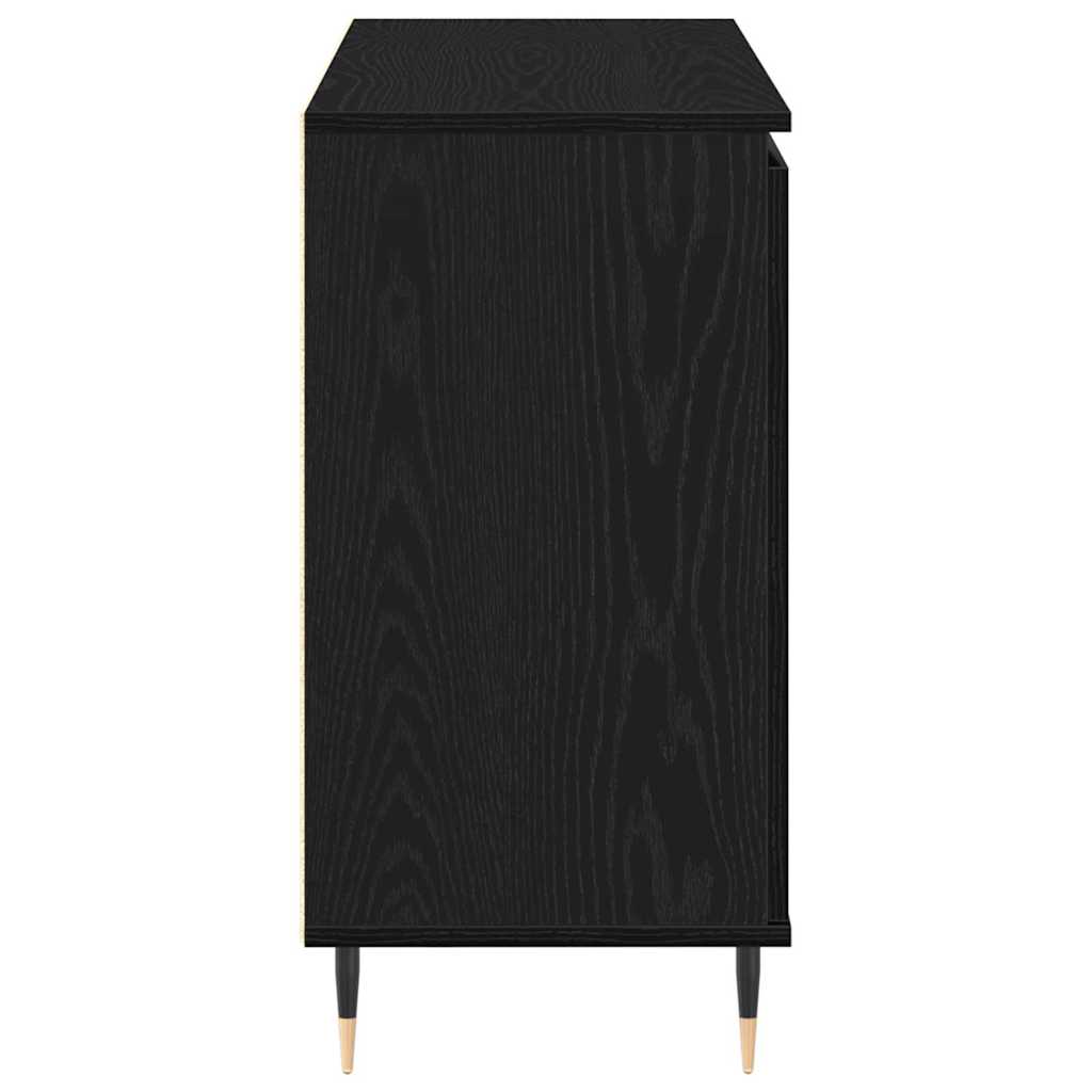 Credenza Rovere nero 101.5 x 35 x 70 cm Legno multistrato