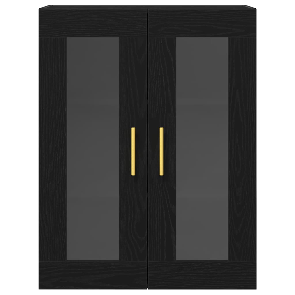 Mobile a muro Rovere nero 69.5 x 34 x 90 cm Legno multistrato