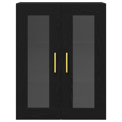 Mobile a muro Rovere nero 69.5 x 34 x 90 cm Legno multistrato