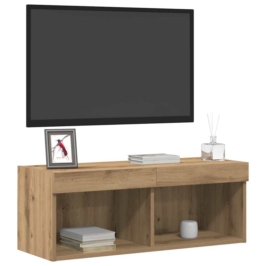 Set mobile TV rovere artigianale 80 x 30 x 30 cm
