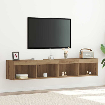 Mobile TV 2 pcs Rovere artigianale 80 x 30 x 30 cm