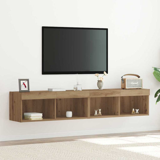 Mobile TV 2 pcs Rovere artigianale 80 x 30 x 30 cm